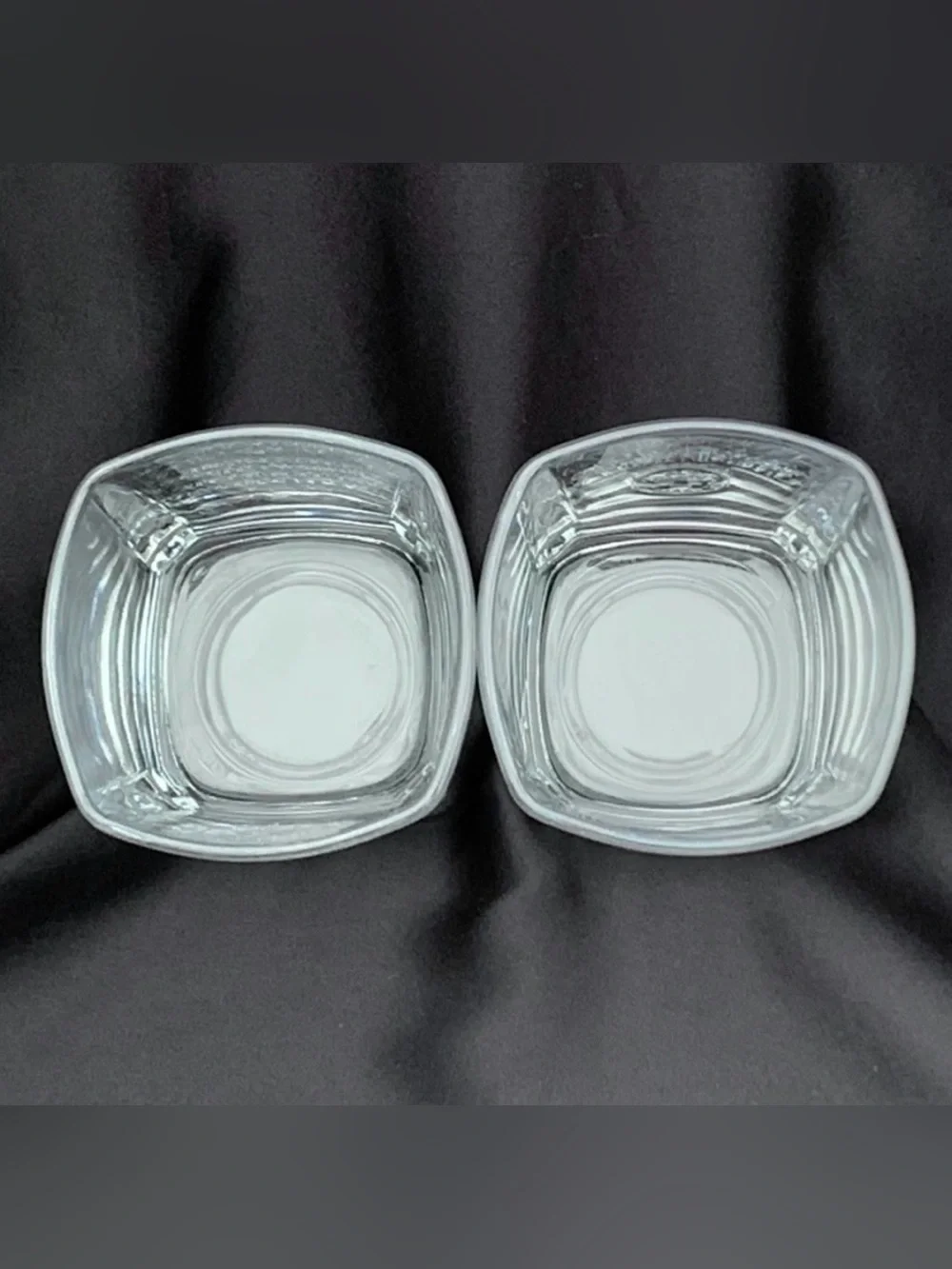Jack Daniel's Lowball Rocks Square Whiskey Glasses ~ Set of 2